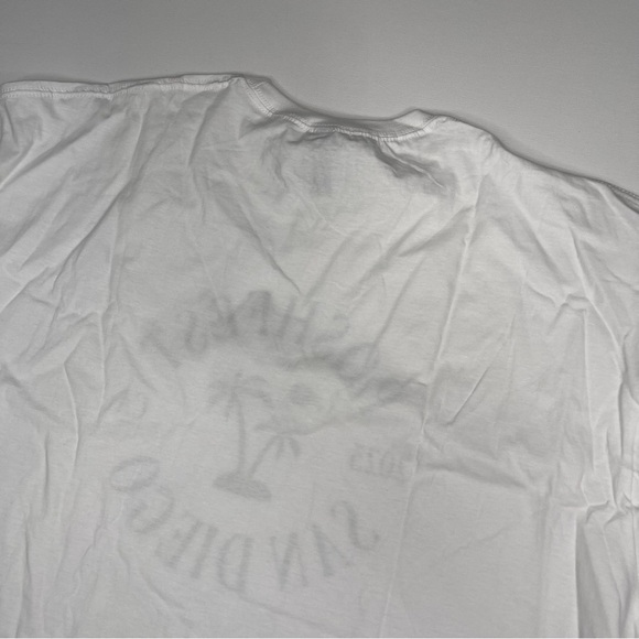 Poshmark Poshfest San Diego Tee Tshirt White Olive Green Lettering Swag 3X New - Picture 7 of 12